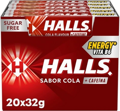 HALLS COLA/CAFFEIN 33.5g bonbóny