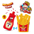 MCANDY FRIES 70g želé s jahodovým gelem (Balení:12ks 1ks=27,50Kč)