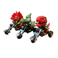 DINOSAURUS MOTOCYCLE 10g hračka+bonbóny (Balení:16ks 1ks=29Kč)