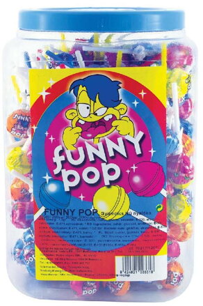 FUNNY POP 8g ovocné lízátko (Balení: 200ks 1ks od 1,50Kč)