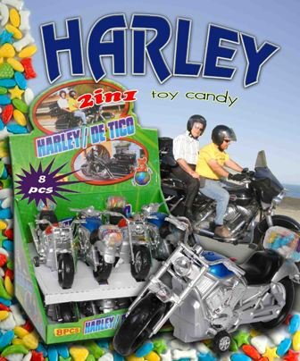 HARLEY 10 g hračka + cukrovinky (Balení:8ks 1ks=39Kč)