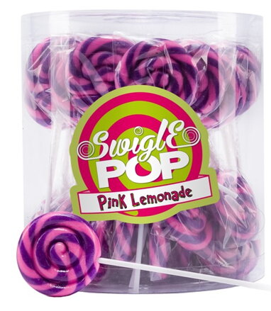 SWIGLE POP 12g pink lemonade lízátko (Balení: 50ks 1ks od 4,50Kč)