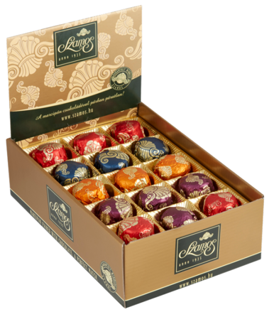 SZAMOS ROSE BALL 18g marcipán v čokoláde (Balení:30ks 1ks=25Kč)