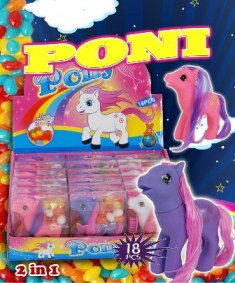 PONI 10g hračka + cukrovinky (Balení:18ks 1ks=15,50Kč)