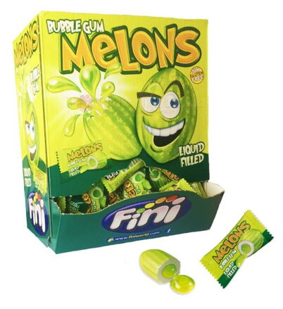 FINI LIQUID MELON 5g žvýkačky (Balení:200ks 1ks od 1,90Kč)