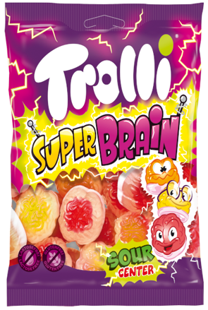 TROLLI SUPER BRAIN 100g želé bonbóny