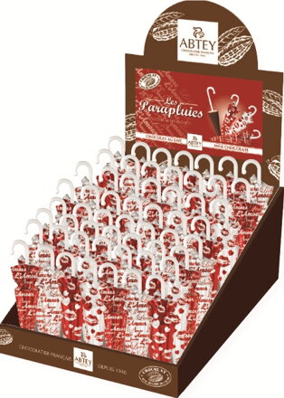 ABTEY DEŠTNÍK LOVE 12g mléčné čokoládky (Balení:70ks 1ks=10,50Kč)