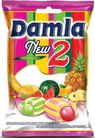 DAMLA NEW2 900g melounovo-ananasové bonbóny