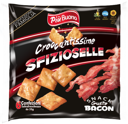PIU BUONO SZIZIOSELLE 180g slaninový snack