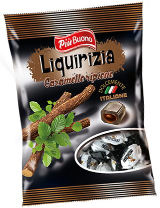 PIU BUONO LIQUIRIZIA 175g lékoricové bonbóny