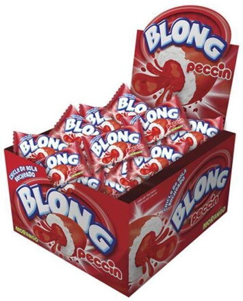 BLONG MORANGO 4g jahodové žvýkačky (Balení:40ks 1ks od 1,50Kč)