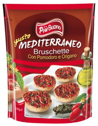 PIU BUONO BRUSCHETTE 150g rajčatovo-oregánové