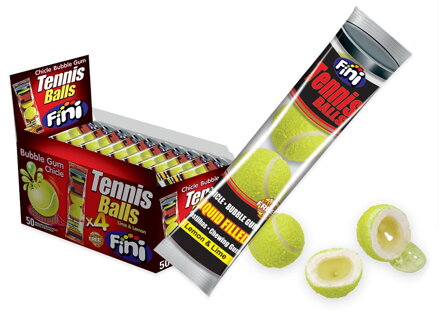 FINI BALLS4TENIS 20g kyselé žvýkačky (Balení:50ks 1ks od 7,50Kč)