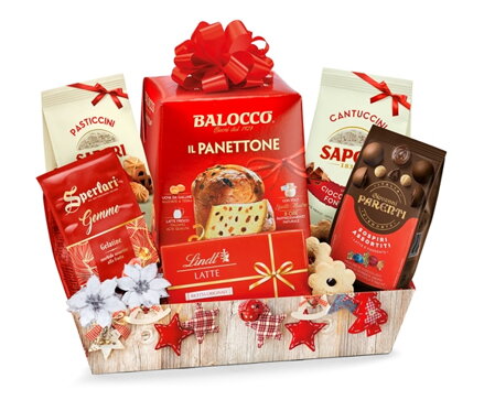 REGALIDEA RED DOLCE FESTA darčekový kôš