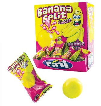 FINI BANANA SPLIT 5g žvýkačky (Balení:200ks 1ks od 1,90Kč)