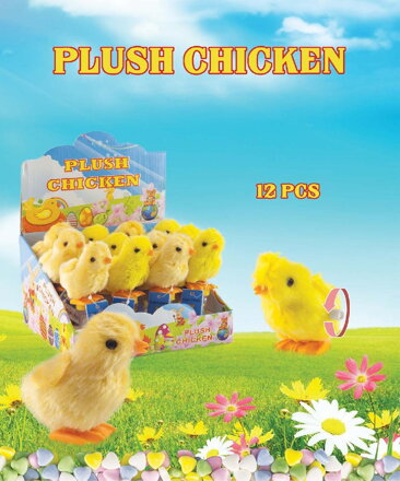 PLUSH CHICKEN 10g hračka + cukrovinky (Balení:12ks 1ks=22,50Kč)