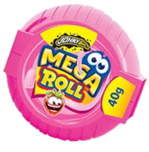JOHNY BEE MEGA ROLL 40g metrová žvýkačka