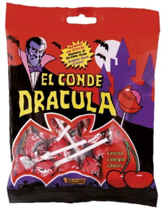DRACULA RED 90g lízátka se žvýkačkou