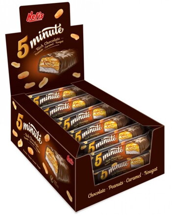 NEFIS 5 MINUTE 35g karamelová tyčinka (Balení:24ks 1ks=6,90Kč)