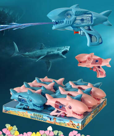 SHARK WATER GUN 10g hračka+bonbóny (Balení:12ks 1ks od 29,50Kč)