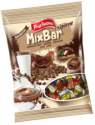 PIU BUONO MIX BAR 175g kávové bonbóny