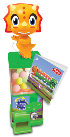 FELKO DINO'S VENDING MACHINE 15g dávkovač bonbónů