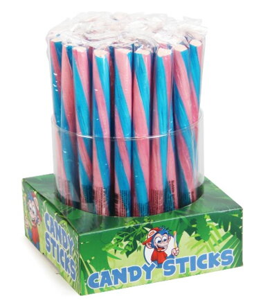 CANDY STICK 55g pink lemonade lízátko (Balení: 45ks 1ks=15Kč))