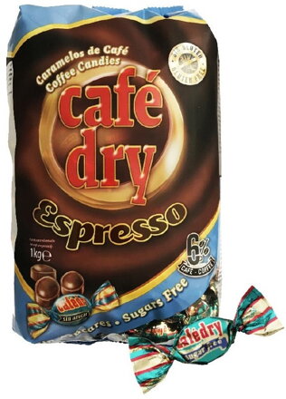 CAFÉ DRY ESPRESSO 1kg kávové bonbóny bez cukru
