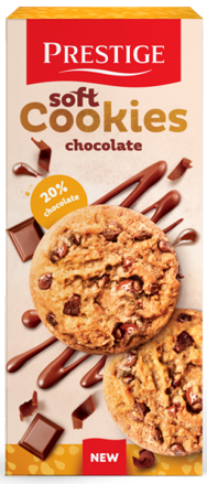PRESTIGE SOFT COOKIES 120g čokoládové sušenky (exp.12/02/24)