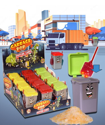 GARBAGE POP 10g hračka s lízátkem (Balení:12ks 1ks=22Kč)