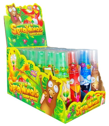 ANIMALS SPRAY 25ml tekutá cukrovinka (Balení:24ks 1ks od 10,50Kč)