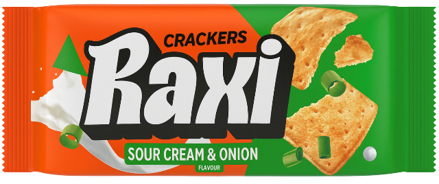 RAXI 70g smetanovo-cibuľové krekry