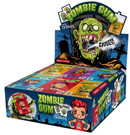ZOMBIE TATTOOS 35g tyčinkové žvýkačky (Balení:18ks 1ks od 7,60Kč)