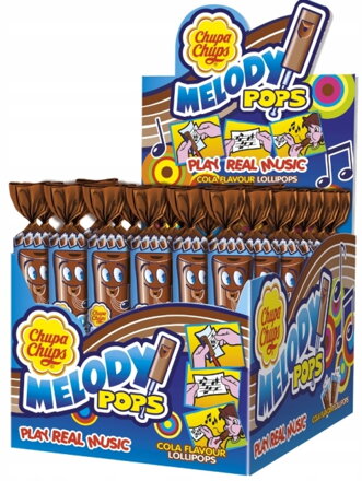 CHUPA CHUPS MELODY 15g kolové lízátka (Balení:48ks 1ks od 7,50Kč)