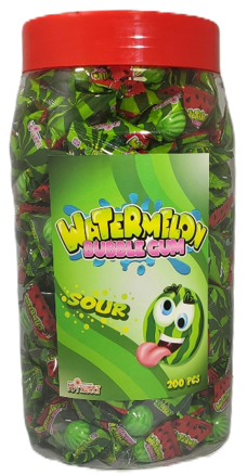 WATERMELON BUBBLE GUM 5g žvýkačky (Balení:200ks 1ks od 1Kč)