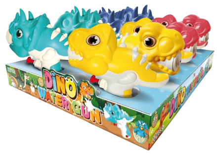 DINO WATER GUN 10g hračka s bonbony (Balení:12ks 1ks=29,40Kč)