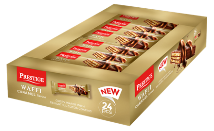 WAFFI CARAMEL 23g karamelové oplatky (Balení: 24ks 1ks od 4,50Kč)