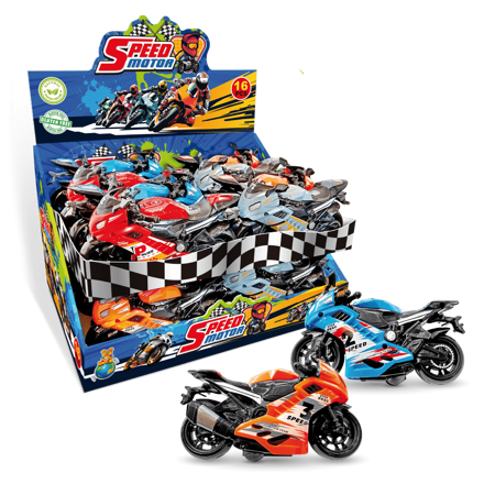 SPEED MOTO 10g hračka+bonbony (Balení:16ks 1ks=31,70Kč)
