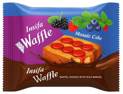 WAFFLE SOFT 45g jahodové pečivo