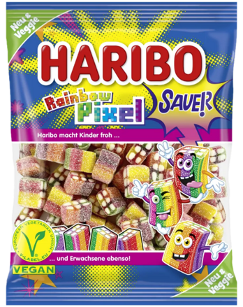 HARIBO RAINBOW PIXEL 160g želé bonbóny