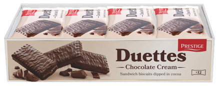DUETTES CHOCOLATE 22g čokoládové koláčky (Balení: 12ks 1ks od 4,60Kč)