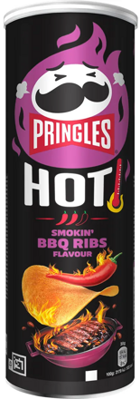PRINGLES BBQ RIBS 165g grilovaná žebírka chipsy