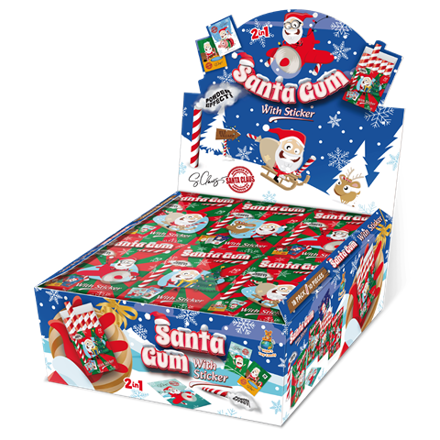 SANTA GUM 35g tyčinkové žvýkačky (Balení:18ks 1ks=8,50Kč)