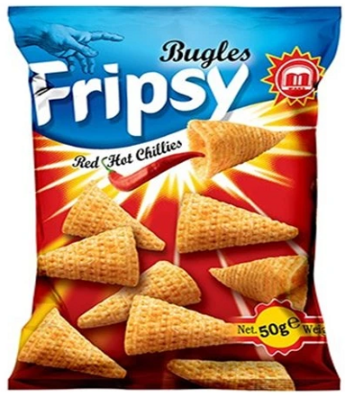 FRIPSY RED HOT CHILLIES 50g slané kornoutky
