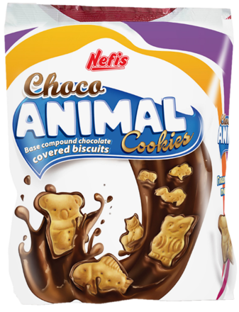 CHOCO ANIMAL 200g sušenky v polevě