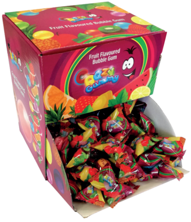 CRAZY GUMMY FRUIT 2,5g ovocné žvýkačky (Balení:274ks 1ks od 0,70Kč)