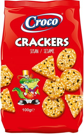CROCO CRACKERS 100g sezamové krekry
