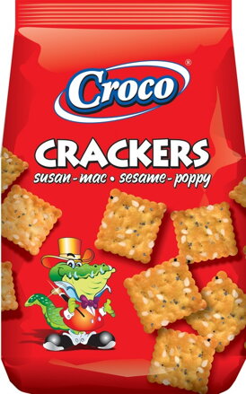 CROCO CRACKERS 100g sezamovo-makové krekry