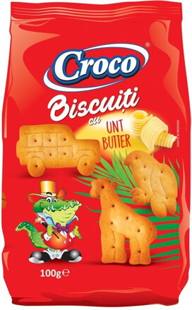 CROCO BISCUITI 100g vanilkové sušenky