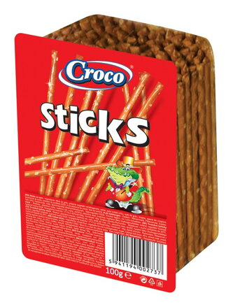 CROCO STICKS BLIESTER 100g slané tyčinky